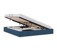 vidaXL Estructura de Cama Ottoman 160 x 200 cm tela Multicolor Azul