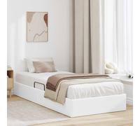 vidaXL Estructura de Cama Ottoman Puro 90 x 200 cm Cuero sintético