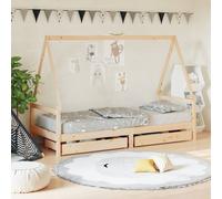 vidaXL Estructura de cama para niños con cajones madera pino 90x200 cm