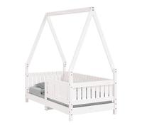 vidaXL Estructura de cama para niños madera de pino 70x140 cm Blanco