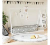 vidaXL Estructura de cama para niños madera de pino blanco 80x200 cm
