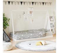 vidaXL Estructura de cama para niños madera de pino blanco 90x200 cm