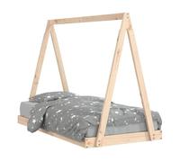 Vidaxl estructura de cama para niños madera maciza de pino 80x160 cm