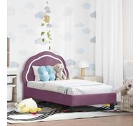vidaXL Estructura de cama para niños pequeños con cabecera Morado