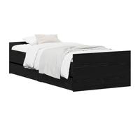 vidaXL Estructura de Cama Roble Negro 100 x 200 cm