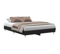 vidaXL Estructura de Cama Roble Negro 203 x 153 x 25 cm | Un acabado de roble negro elegante le da un toque cool a tu habitación,