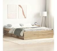 vidaXL Estructura de cama roble Sonoma 120x200 cm