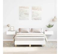 vidaXL Estructura de cama sin colchón blanca 140x190 cm