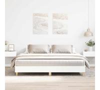 vidaXL Estructura de cama sin colchón blanca 160x200 cm