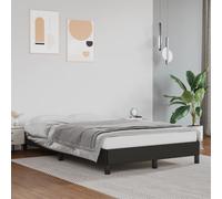 vidaXL Estructura de cama sin colchón, cuero sintético negro, 120x190 cm