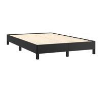 vidaXL Estructura de cama sin colchón, cuero sintético negro, 120x190 cm