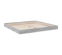 vidaXL Estructura de cama sin colchón madera de ingeniería gris Sonoma 180x200 cm
