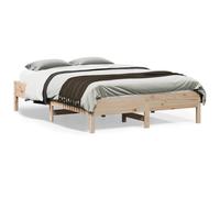 vidaXL Estructura de cama sin colchón madera maciza de pino 120x190 cm
