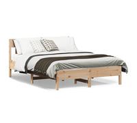 vidaXL Estructura de cama sin colchón madera maciza de pino 140x190 cm