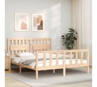 vidaXL Estructura de cama sin colchón madera maciza de pino 160x200 cm