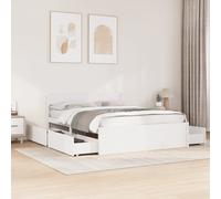 vidaXL Estructura de cama sin colchón madera maciza de pino 160x200 cm