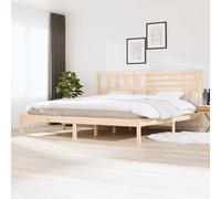 Cama de madera maciza sin colchón, 180x200 cm, de pino