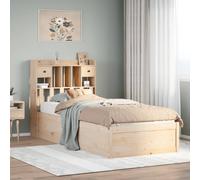 vidaXL Estructura de cama sin colchón madera maciza pino 75x190 cm