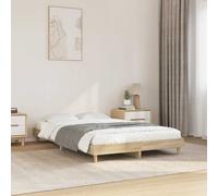 vidaXL Estructura de cama sin colchón madera roble Sonoma 120x200 cm