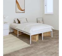 vidaXL Estructura de cama sin colchón metal blanco 120x200 cm