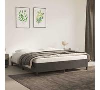 vidaXL Estructura de cama sin colchón terciopelo gris oscuro 160x200cm