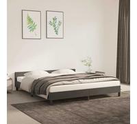 vidaXL Estructura de cama sin colchón terciopelo gris oscuro 180x200cm