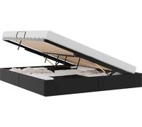 vidaXL Estructura de cama tipo otomana, color , 180 x 200 cm, tapizada en cuero sintético