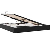 vidaXL Estructura de cama tipo otomana, color , 200 x 200 cm, tapizada en cuero sintético