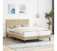 vidaXL Estructura de cama Verde Claro Gris 120 x 190 cm Tela de Pana
