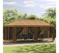 vidaXL Estructura de Gazebo 6 x 3 m Negro Acero