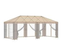 vidaXL Estructura de Gazebo 6 x 3 m Negro Acero, Estructura de Sombra para Jardín, Toldo Exterior, Pérgola Industrial, Cubierta Resistente al Clima