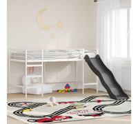 vidaXL Estructura de litera para niños con tobogán Liso y Antracita