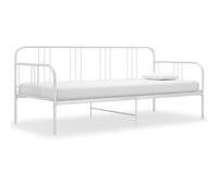 vidaXL Estructura de sofá cama sin colchón metal blanco 90x200 cm