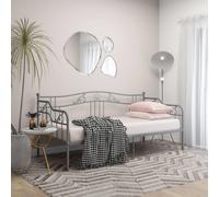 vidaXL Estructura de sofá cama sin colchón metal gris 90x200 cm