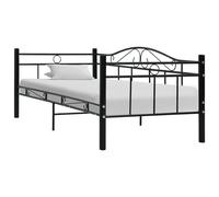 vidaXL Estructura de sofá cama sin colchón metal negro 90x200 cm