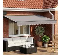 vidaXL Estructura de toldo manual Ajustable Antracita 3,5 x 2 m Acero