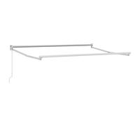 vidaXL Estructura de toldo retráctil Manual 3,5 x 2 m Aluminio, Toldo Moderno, Rectangular y retráctil, terraza, Sombra Ajustable, Refugio al Aire Libre, Comodidad en el jardín