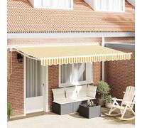 vidaXL Estructura del Toldo Amarillo y blanco 350 x 200 cm