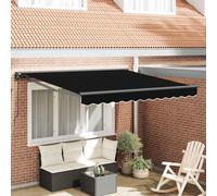 vidaXL Estructura del Toldo Negro 350 x 250 cm Black
