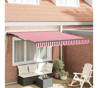 vidaXL Estructura del Toldo Rojo y blanco 300 x 250 cm Red