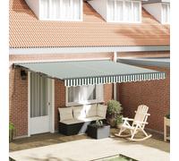 vidaXL Estructura del Toldo Verde y blanco 400 x 300 cm