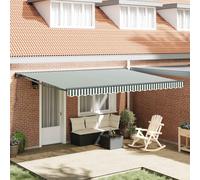 vidaXL Estructura del Toldo Verde y blanco 450 x 300 cm