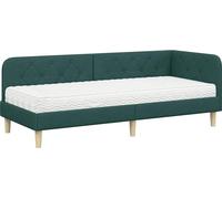 vidaXL Estructura para cabecero de cama, color verde oscuro, 80 x 200 cm, tela