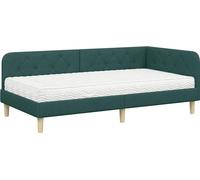vidaXL Estructura para cortinas enrollables, color verde oscuro, 90 x 190 cm, tela