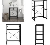 vidaXL Estructura para lavabo de baño, color , 59x38x83 cm, hierro. Estructura para lavabo, soportes para lavabo, marco para lavabo, pedestal para lavabo