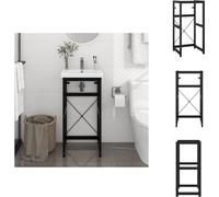 vidaXL Estructura para mueble de lavabo de baño, color , 40x38x83 cm, hierro - Muebles de lavabo para baño