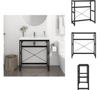vidaXL Estructura para mueble de lavabo de baño, color , 79x38x83 cm, hierro - Muebles de lavabo para baño