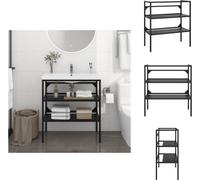 vidaXL Estructura para mueble de lavabo de baño, color , 79x38x83 cm, hierro - Muebles de lavabo para baño