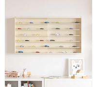 vidaXL Expositor de Pared Beige 100 x 8,5 x 54 cm Madera contrachapada, Sala Moderna, diseño Rectangular, Gran Espacio de Almacenamiento, Elegante vitrinas, soluciones para Ahorrar Espacio