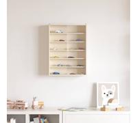 vidaXL Expositor de pared Beige 40 x 8,5 x 54 cm Madera contrachapada
